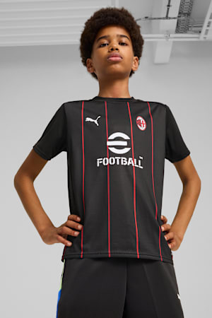 AC Milan Pre-match Jersey Youth, PUMA Black-For All Time Red, extralarge-GBR