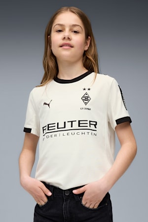 Borussia Mönchengladbach 25/26 Home Jersey Youth, Warm White-PUMA Black, extralarge-GBR