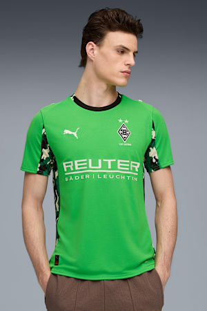 Borussia Mönchengladbach 25/26 Away Jersey Men, PUMA Green-Warm White, extralarge-GBR