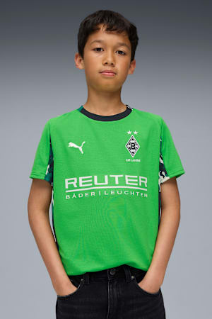 Borussia Mönchengladbach 25/26 Away Jersey Youth, PUMA Green-Warm White, extralarge-GBR