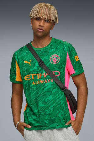 Manchester City 25/26 Goalkeeper Jersey Men, Archive Green-Heat Fire, extralarge-GBR