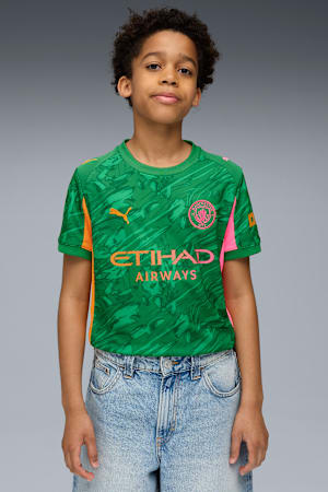 Manchester City 25/26 Goalkeeper Jersey Youth, Archive Green-Heat Fire, extralarge-GBR