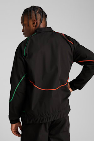Morocco ftblStatement Track Jacket Men, PUMA Black-PUMA Red-Archive Green, extralarge-GBR