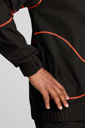 Morocco ftblStatement Track Jacket Men, PUMA Black-PUMA Red-Archive Green, extralarge-GBR