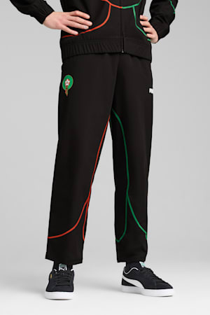 Morocco ftblStatement Track Pants Men, PUMA Black-PUMA Red-Archive Green, extralarge-GBR