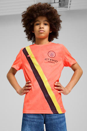 KIDSUPER x MANCHESTER CITY Jersey Youth, Neon Sun-PUMA Black, extralarge-GBR