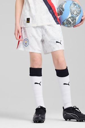 KIDSUPER x MANCHESTER CITY Shorts Youth, PUMA White-PUMA Black, extralarge-GBR