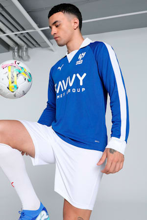 Al-Hilal SFC Anniversary Long Sleeve Jersey Men, Blue Intense-PUMA White, extralarge-GBR