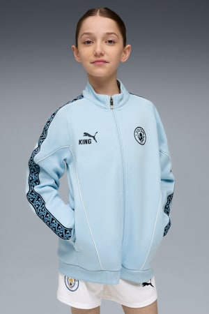 Manchester City KING Anthem Jacket Youth, Silver Sky-Deep Navy, extralarge-GBR