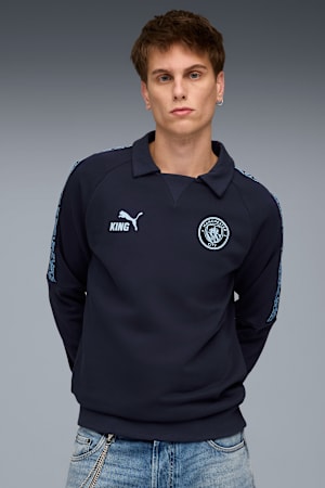 Manchester City KING Drill Top Men, Deep Navy-Team Light Blue, extralarge-GBR