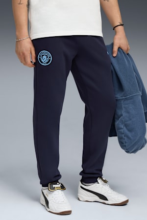 Manchester City FtblEssentials Pants Men, PUMA Navy-Team Light Blue, extralarge-GBR