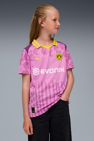 KIDSUPER x BORUSSIA DORTMUND Jersey Youth, Mauve Pop-Faster Yellow, extralarge-GBR
