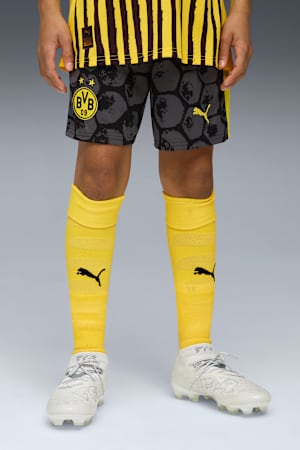 KIDSUPER x BORUSSIA DORTMUND Shorts Youth, PUMA Black-Faster Yellow, extralarge-GBR
