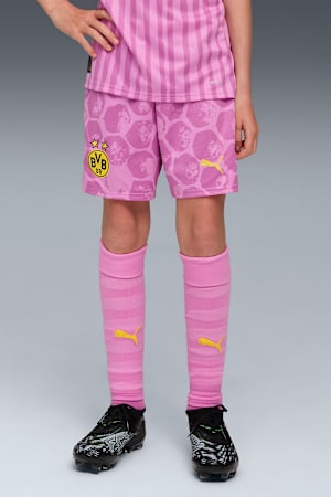 KIDSUPER x BORUSSIA DORTMUND Shorts Youth, Mauve Pop-Faster Yellow, extralarge-GBR
