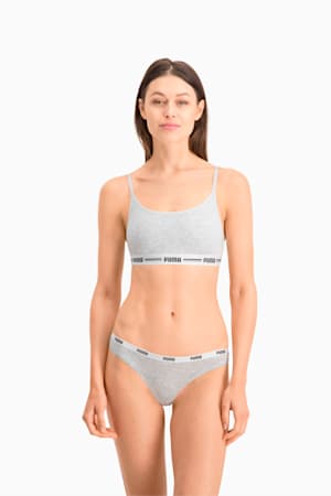 PUMA Women's String 3 Pack, white / grey / black, extralarge-GBR