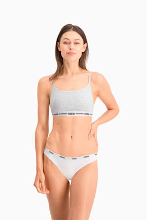 PUMA Women's String 3 Pack, white / grey / black, extralarge-GBR