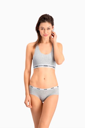 PUMA Hipster Women's Underwear 3 Pack, white / grey / black, extralarge-GBR