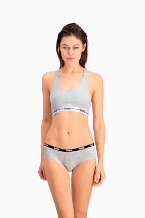 PUMA Hipster Women's Underwear 3 Pack, white / grey / black, extralarge-GBR