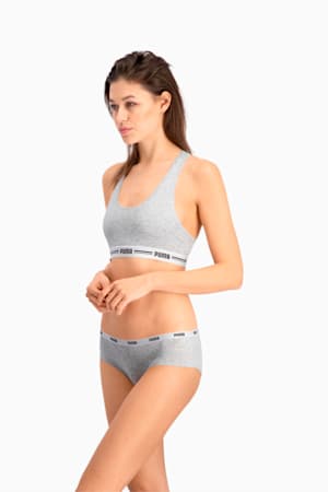 PUMA Hipster Women's Underwear 3 Pack, white / grey / black, extralarge-GBR