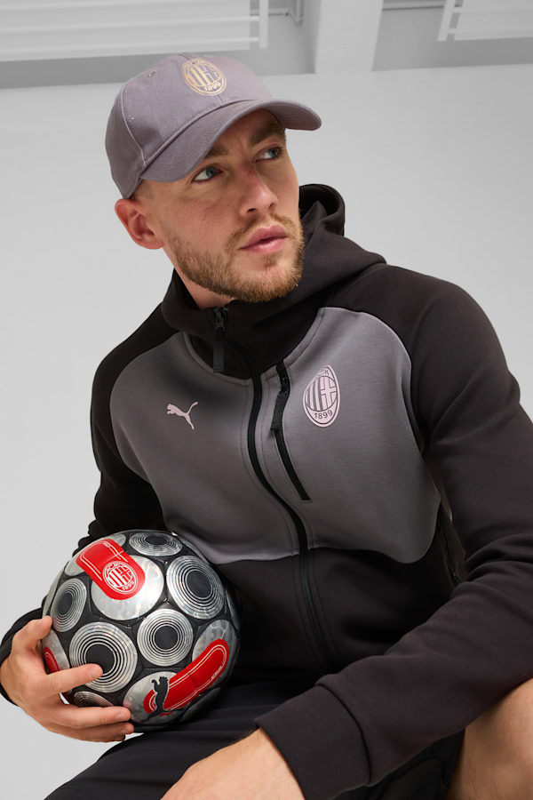 A.C. Milan Cap, Flat Medium Gray-PUMA Gold, extralarge-GBR