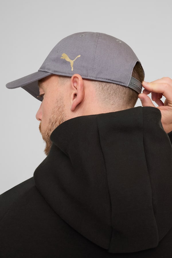 A.C. Milan Cap, Flat Medium Gray-PUMA Gold, extralarge-GBR