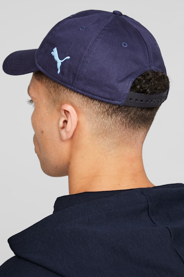 Manchester City ftblESSENTIALS Cap, PUMA Navy-Team Light Blue, extralarge