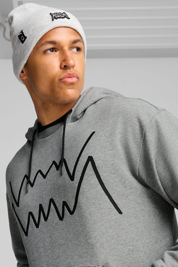 Basketball Beanie, Light Gray Heather, extralarge
