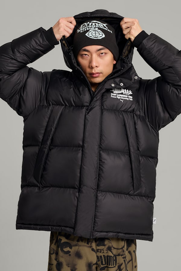 PUMA x LMC Cuffless Beanie, PUMA Black, extralarge