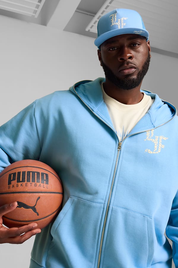 PUMA HOOPS x LAFRANCÉ Trucker Cap, Team Light Blue, extralarge