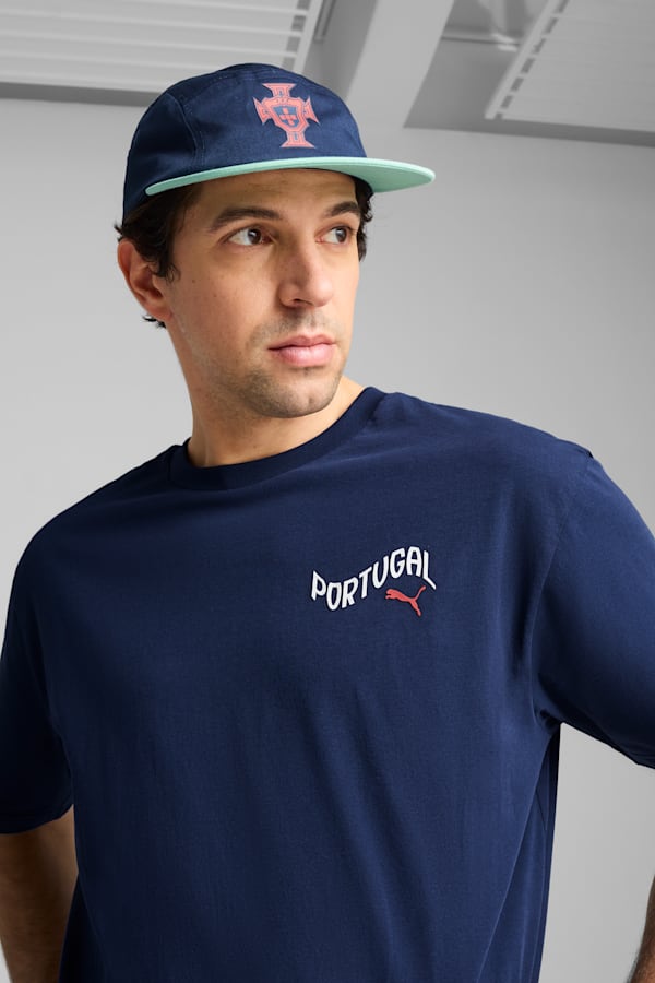 Portugal 5-Panel Football Cap, Persian Blue-Light Blue, extralarge-GBR