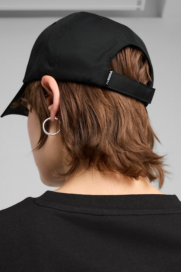 Essentials Metal PUMA Cat Baseball Cap, Puma Black, extralarge