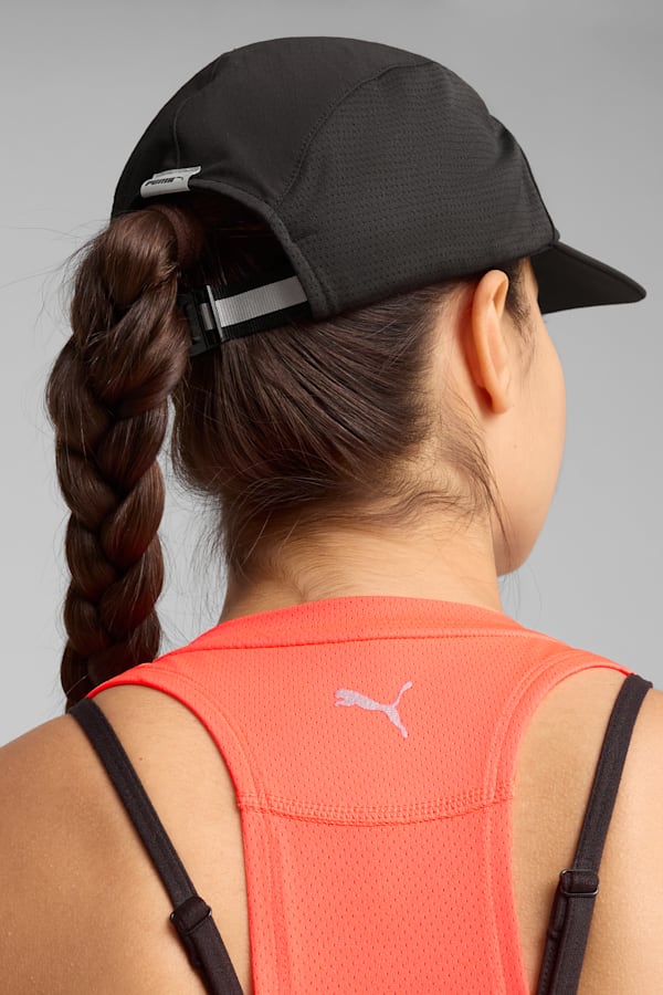 Running Packable 5 Panel Cap, PUMA Black, extralarge