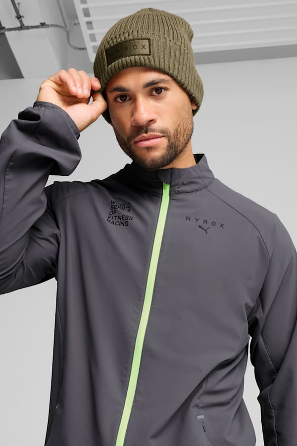 PUMA x HYROX Cuff Beanie, Loden Green, extralarge
