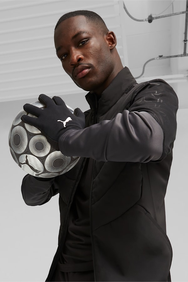 individualWINTERIZED Football Gloves, PUMA Black-PUMA White, extralarge