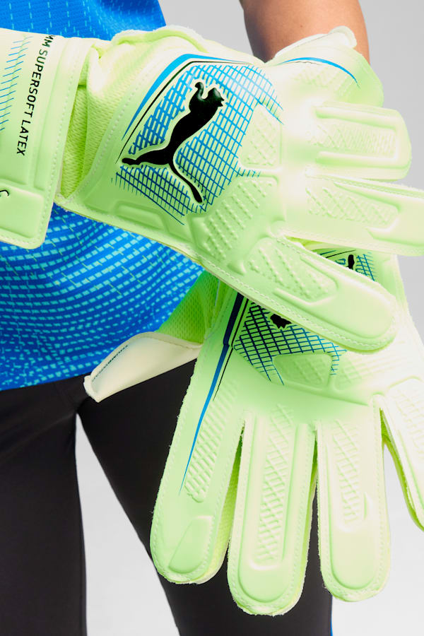 ULTRA PLAY RC Goalkeeper Gloves, Fizzy Apple-Bluemazing, extralarge