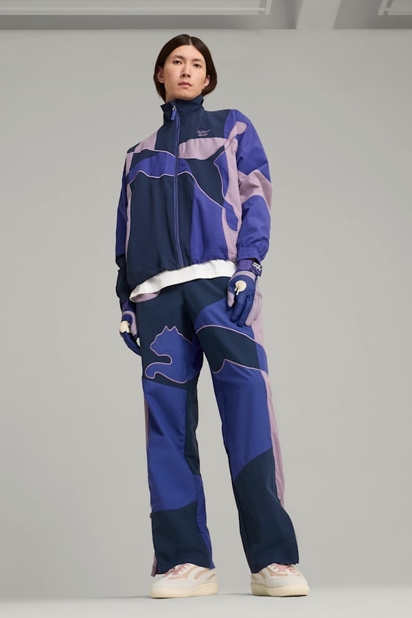 PUMA x KIDSUPER Gloves Men, Island Pink-Blissful Blue, extralarge