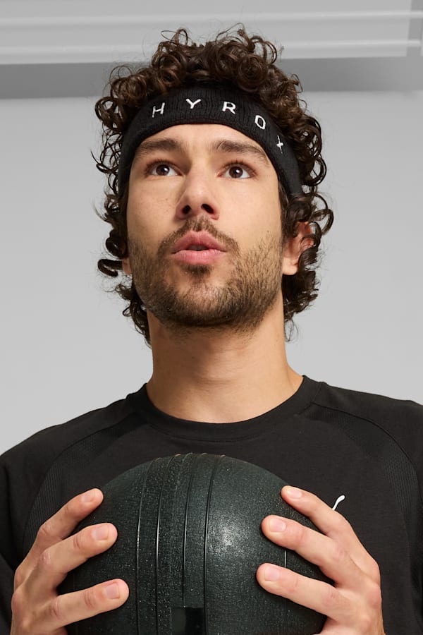 PUMA x HYROX Headband, Puma Black, extralarge