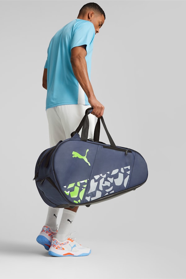 SolarATTACK Padel Tennis Bag, New Navy-Fast Yellow-PUMA White, extralarge