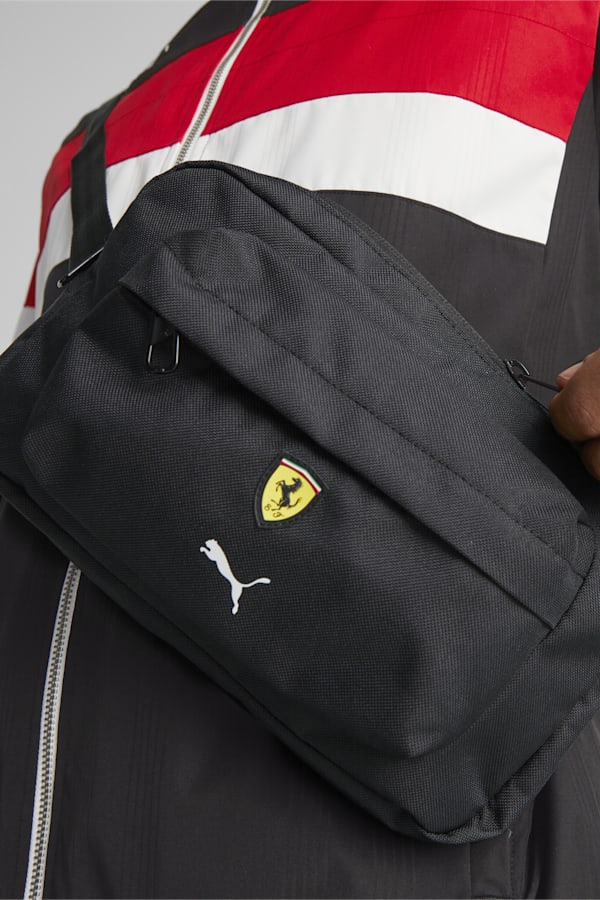 Scuderia Ferrari SPTWR Race Waist Bag, PUMA Black, extralarge