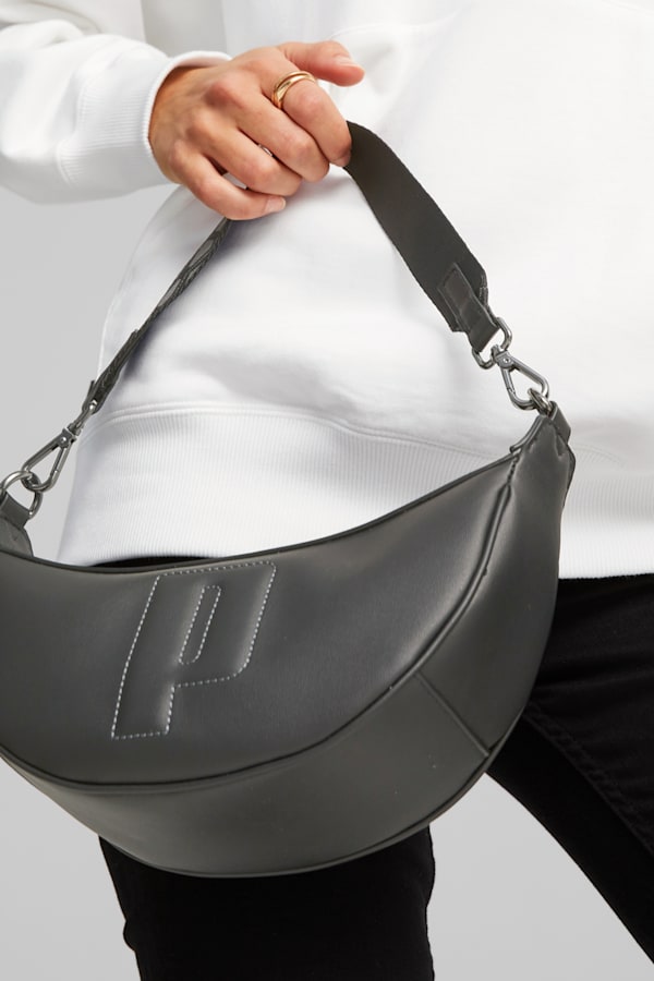 PUMA Sense Mini Hobo Bag, PUMA Black, extralarge