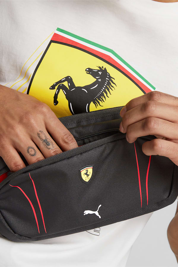 Scuderia Ferrari SPTWR Race Waist Bag, PUMA Black, extralarge