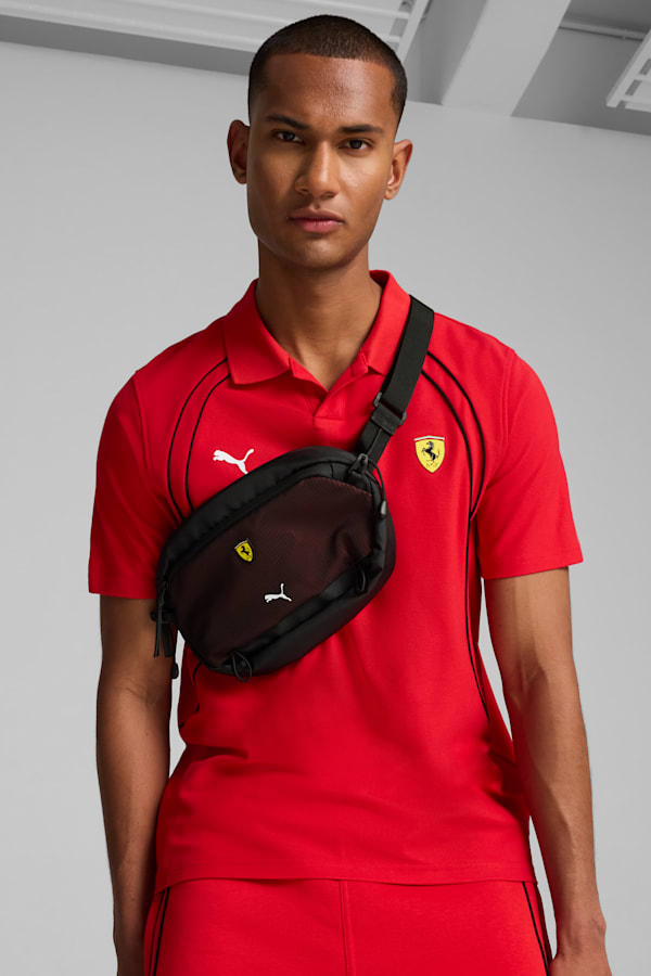 Scuderia Ferrari Race Waist Bag, PUMA Black, extralarge-GBR