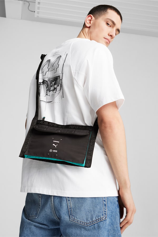 PUMA x MAPF1 x RÆBURN Cross Body Bag, PUMA Black, extralarge