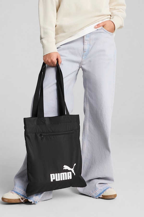 PUMA Phase Packable Tote Bag, PUMA Black, extralarge