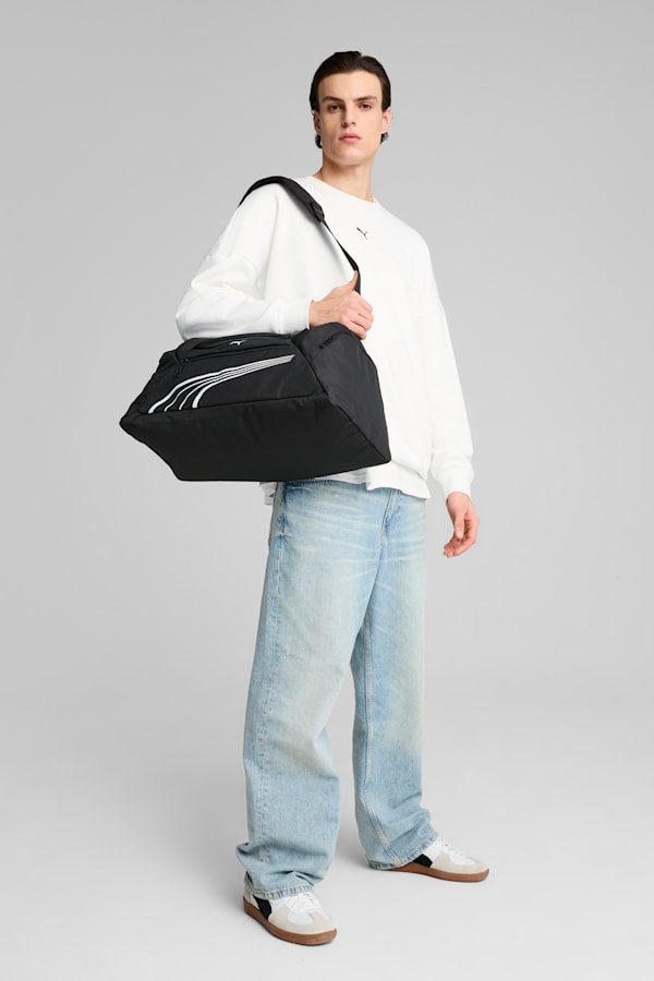 Fundamental 34L Small Sports Bag, PUMA Black, extralarge