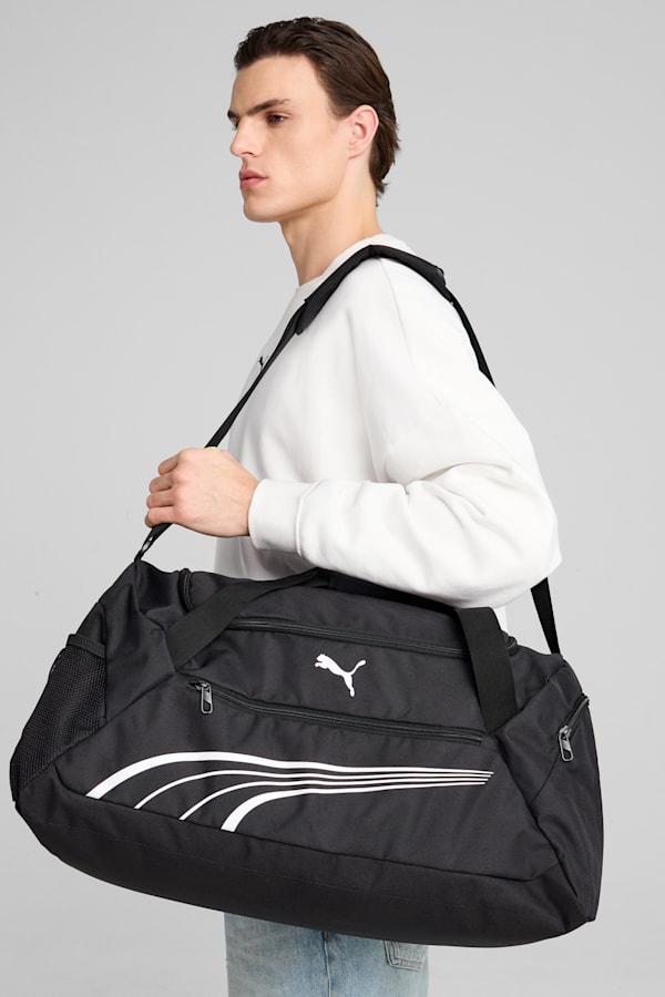 Fundamental 49L Medium Sports Bag, PUMA Black, extralarge-GBR