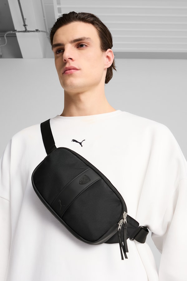 Scuderia Ferrari HP Race Pro 1L Waist Bag, PUMA Black, extralarge