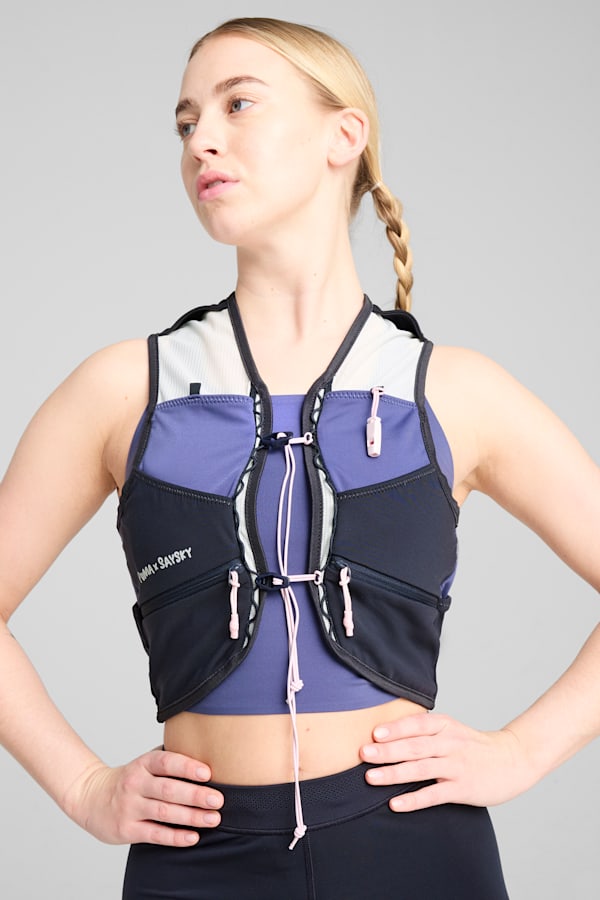 PUMA x SAYSKY Running Vest Unisex, PUMA Black, extralarge