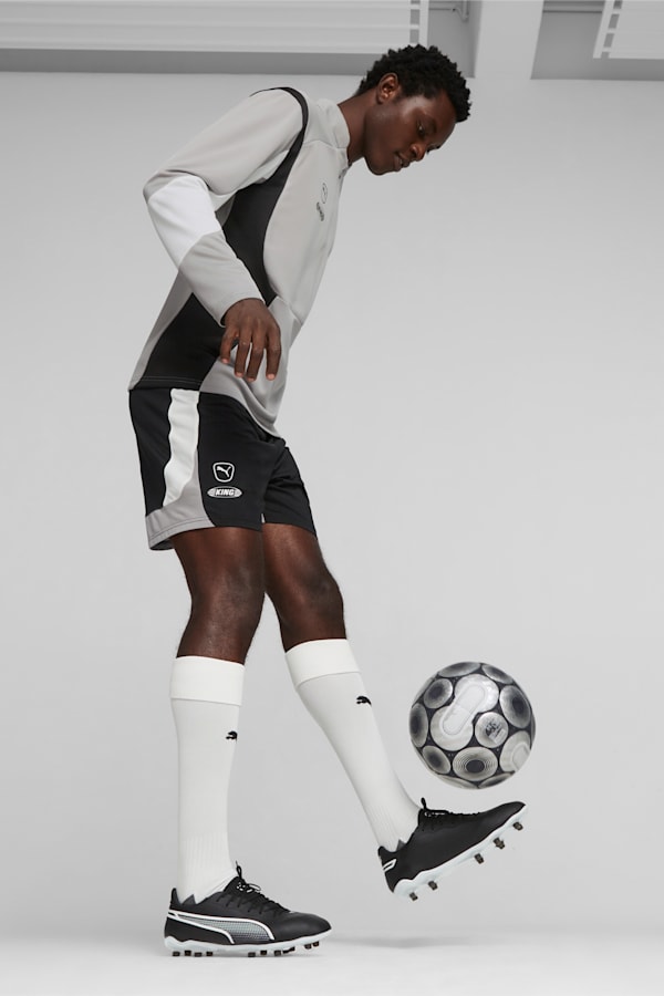 KING PRO FG/AG Football Boots, PUMA Black-PUMA White, extralarge