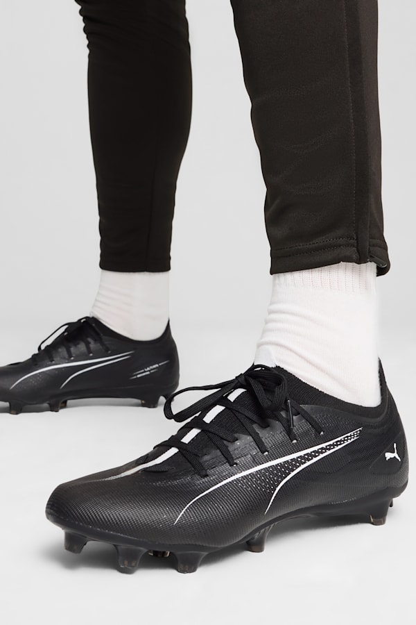 ULTRA 5 MATCH FG/AG Football Boots Unisex, PUMA Black-PUMA White, extralarge